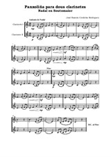 Panxoliña para dous clarinetes. Nadal en Soutomaior / Christmas carol for two clarinets. Christmas in Sotomayor