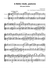 A Belén vinde, pastores. Dúo para frautas / A Belén vinde, pastores. Duo for flutes