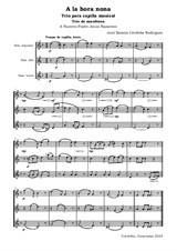 A la hora nona. Trío para capilla musical. Trío de saxofones / At the Ninth Hour