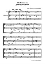 A la hora nona. Trío para capilla musical / At the Ninth Hour. Trio for Chapel Music