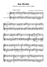 Saint Nicholas. Christmas Carol for Oboe and English Horn